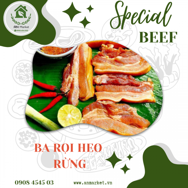 BA RỌI HEO RỪNG 1KG