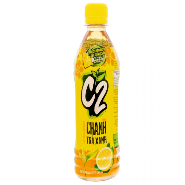 C2 chanh trà xanh Chai 360ml