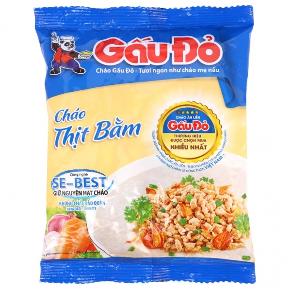 Cháo Ăn Liền Gấu Đỏ Gói 50g