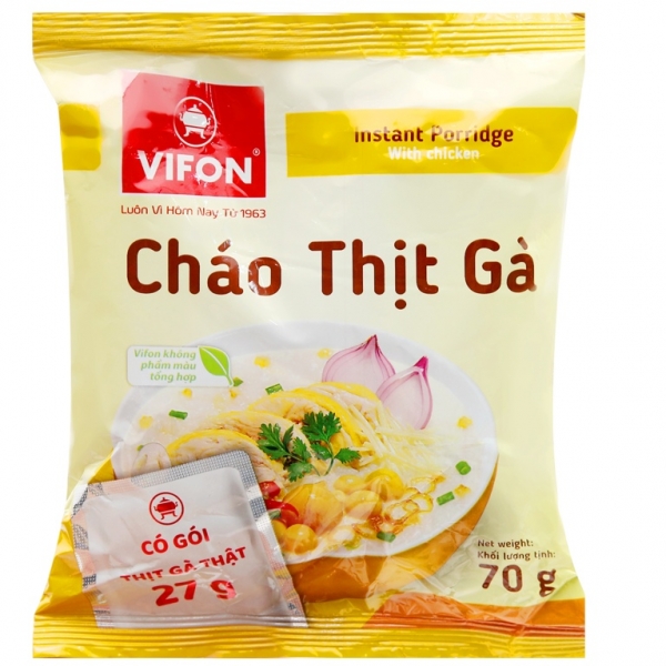 Cháo ăn Liền Thịt Gà VIFON Gói 70g